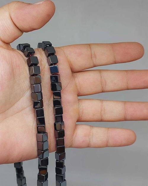 Hematit Taşı Küp Şekilli 6mm Dizi (52376)