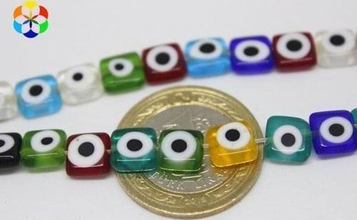 Cam Boncuk 8mm*3mm/10 Adet (11327-1)