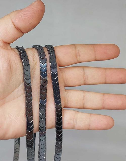Hematit Taşı Şekilli 6*6mm Dizi (52316)