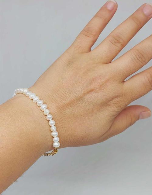 İnci Royal 6mm Tasarım Bileklik (51546)