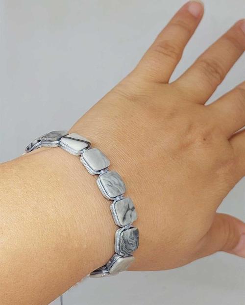 Jasper Taşı Makrome Tasarım Bileklik (51592)