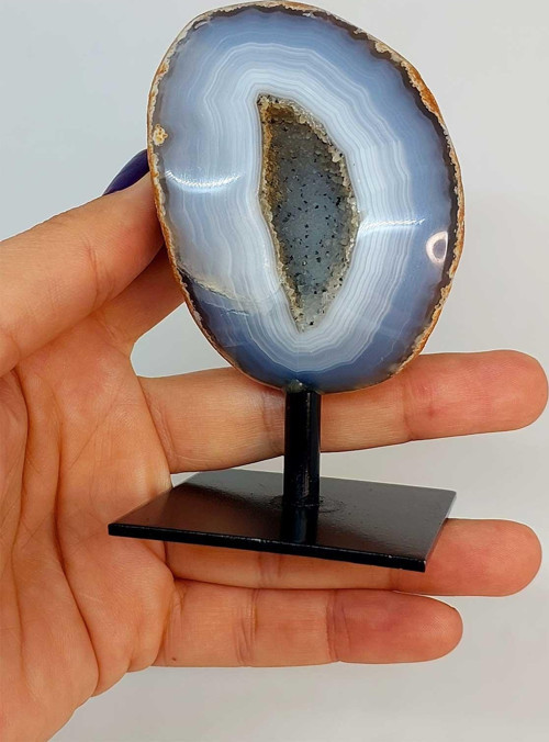 Kalsedon Taşı Koleksiyonluk Kütle Ham Parça - 192gram