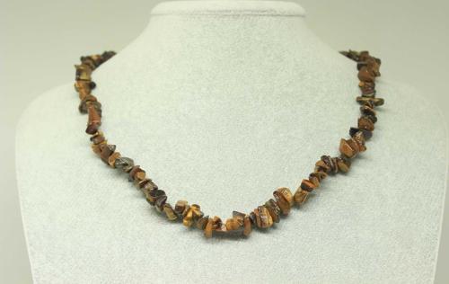 Kaplan Gözü Taşı Küçük Taşlar Kolye