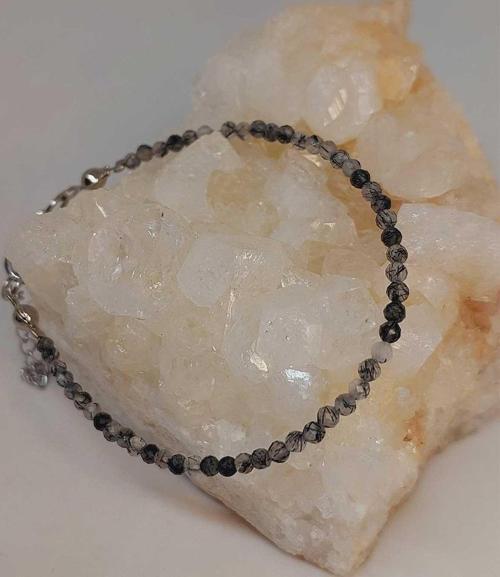 Rutil Kuvars Taşı 2mm Bileklik (45458)