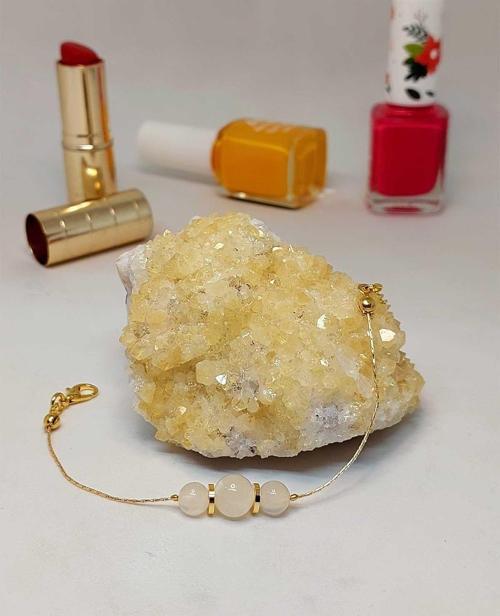 Selenit Taşı Tasarım Bileklik (45700)