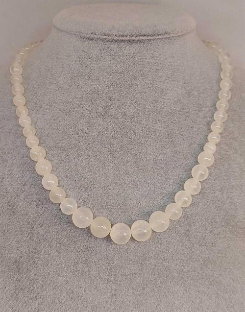 Selenit Taşı Tasarım Kolye (46020)