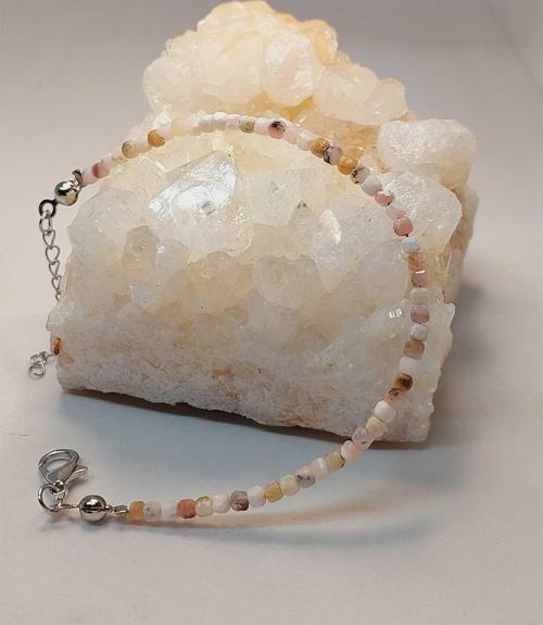 Opal Taşı Küp Şekilli 2.5mm Bileklik (45310)