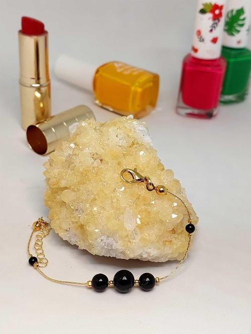 Turmalin Taşı Tasarım Bileklik (45722)