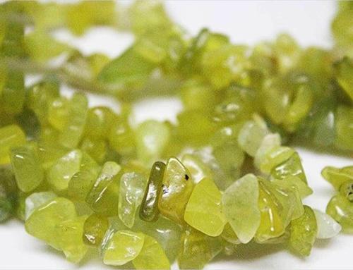 Peridot (Zebercet) Kırık Doğal Taş Dizisi