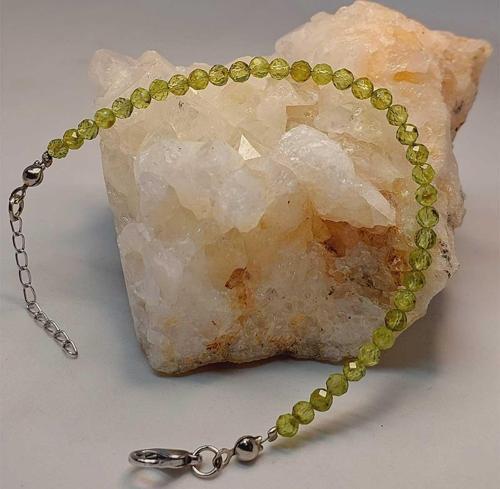 Peridot (Zebercet) Taşı 3.5mm Bileklik (45946)