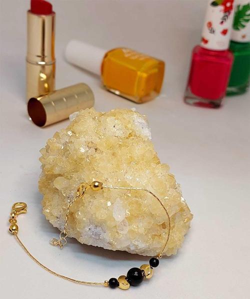 Turmalin Taşı Tasarım Bileklik (45730)