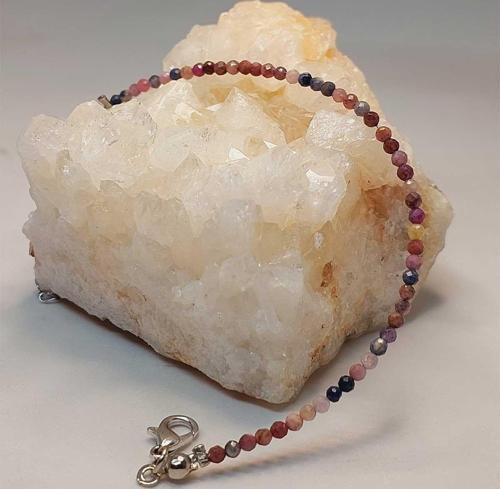 Yakut & Safir Açık Renkler 2.5mm Bileklik (45444)