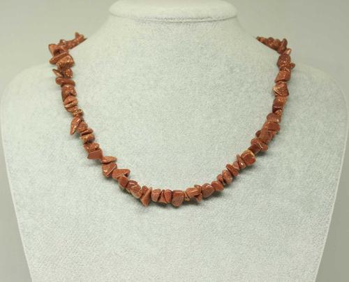 Yıldız Taşı Kahverengi Küçük Taşlar Kolye (22220)