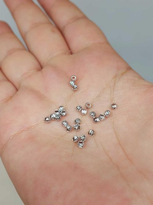 Rodyum Kaplama Boncuk Ara Malzeme 2.5mm/10 adet (52480)