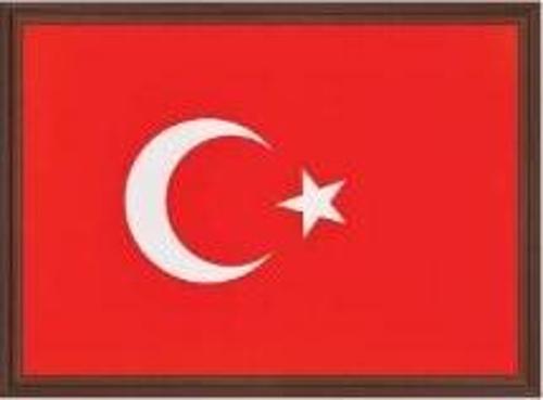 TÜRK BAYRAĞI MDF ÇERÇEVE 35x50