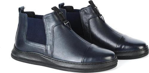 MP 222-4819Mr Lacivert Kışlık Hakiki Deri Erkek Bot