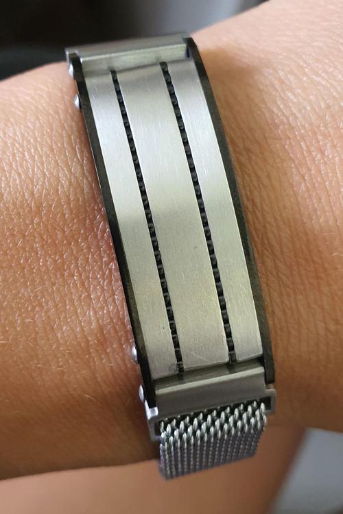 316L Anti Alerjik Cerrahi Çelik Hasır Erkek Bileklik