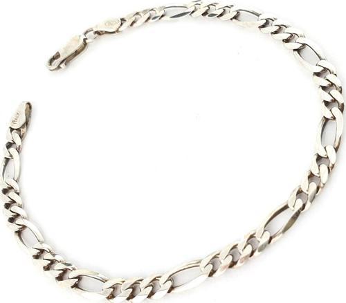 925Ayar Gümüş Figürlü Erkek Zincir Bileklik