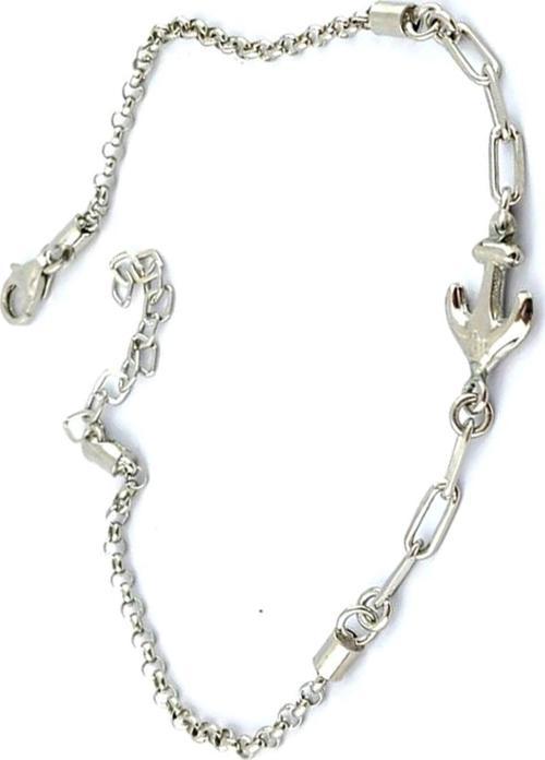 Çapa Figürlü İtalyan 925 Ayar Gümüş Tarz Erkek Bileklik