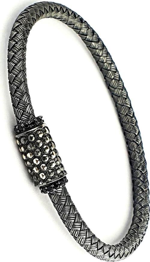 Kilidi Mıknatıslı 925 Ayar Gümüş Tasarım Bileklik