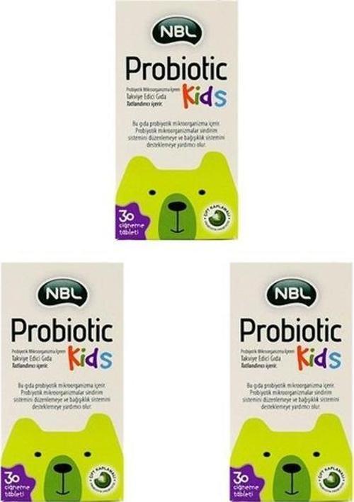 Probiotic Kids 30 Çiğneme Tableti-3 ADET