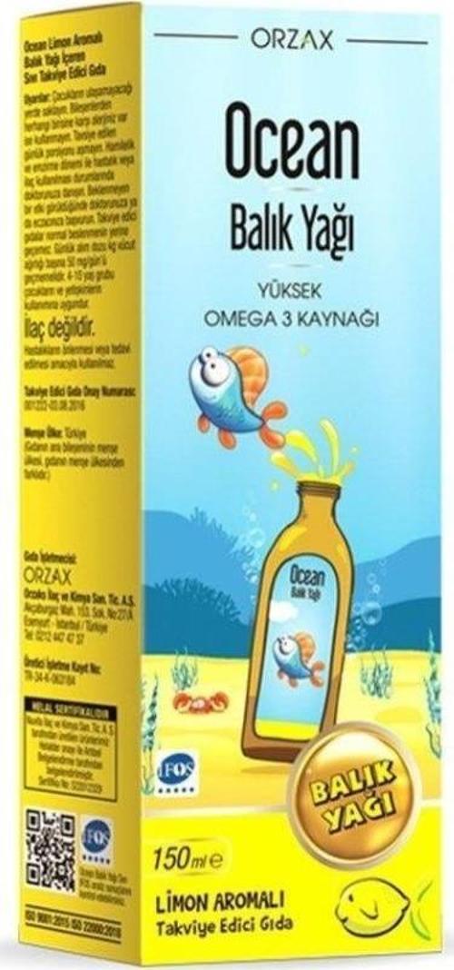 Balık Yağı Şurup-Limon Aromalı 150 Ml