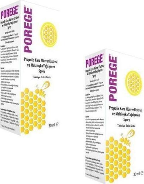 Porege Propolis Ve Kara Mürver Ekstreli Boğaz Spreyi 30 Ml-2 ADET