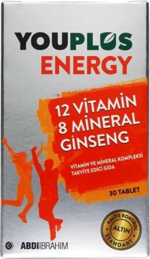 Energy 12 Vitamin 8 Mineral Ginseng 30 Tablet