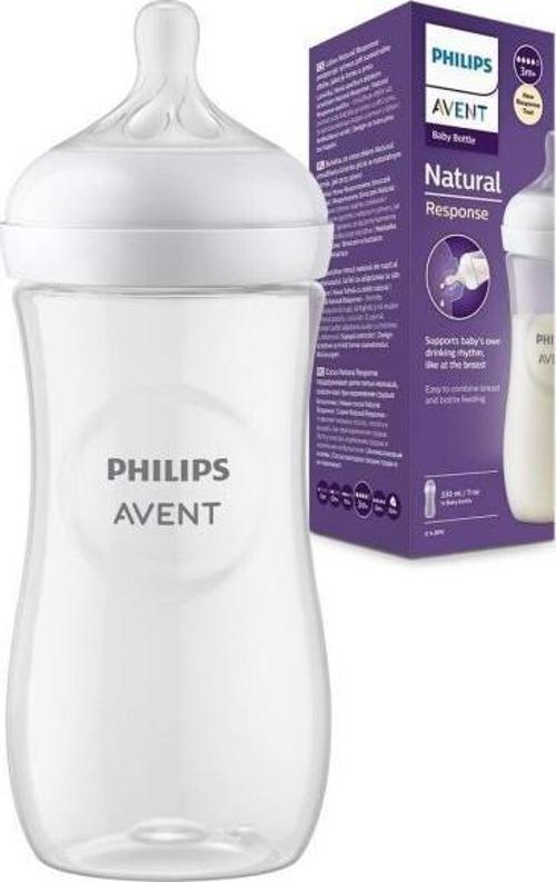 Natural Response Doğal Tepkili PP Biberon 3+ Ay 330 Ml - BEYAZ