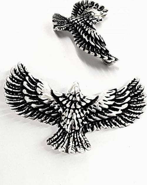 Kartal Figürlü Gümüş Kolye Ucu