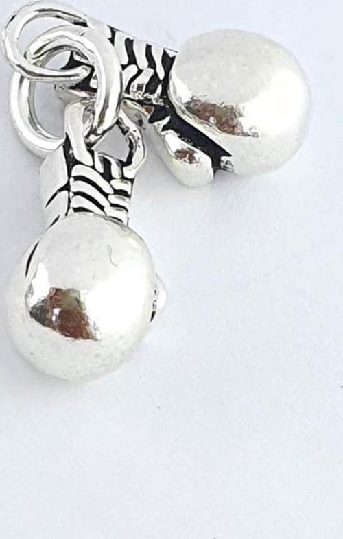 Boks Eldiveni 925Ayar Gümüş Tasarım 3 Boyutlu Kolye Ucu