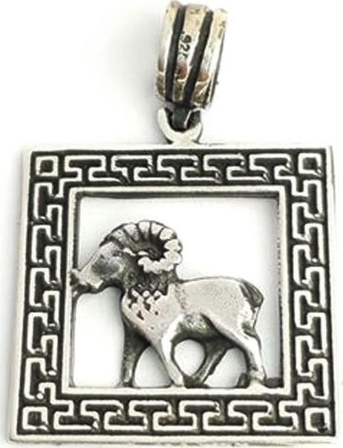 Koç Burcu Gümüş Kolye Ucu