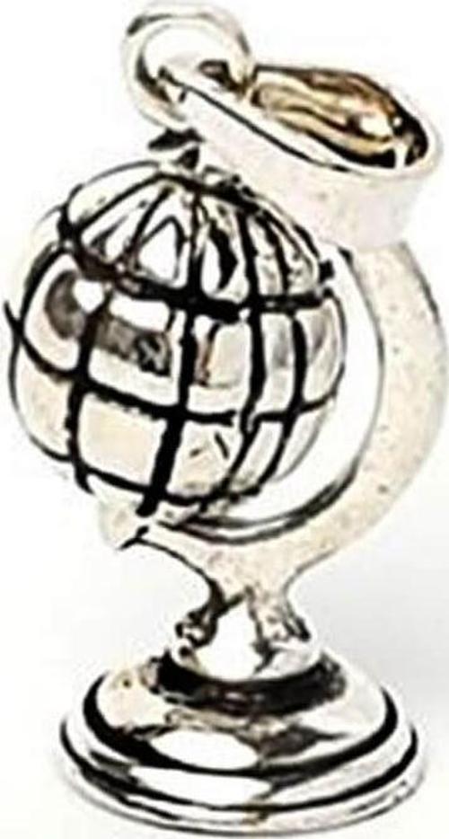 Dünya Haritası Gümüş Kolye Ucu