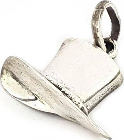 Fötr Şapka Gümüş Kolye Ucu