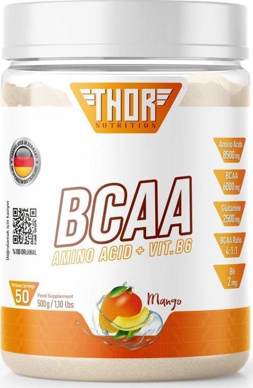 Bcaa 500 Gr. 6000Mg Bcaa 2500Mg Glutamıne - Mango Aromalı