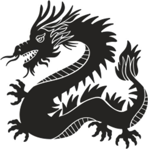 EJDERHA FOLYO STİCKER 20cm uzunluk