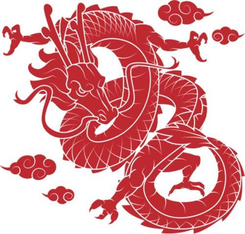 EJDERHA FOLYO STİCKER 90 cm uzunluk