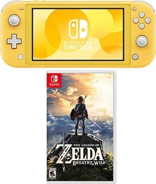 Switch Lite Konsol Sarı + The Legend Of Zelda Breath Of The Wıld Oyun