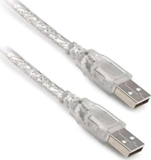 3 METRE 2.0V ŞEFFAF USB ERKEK-ERKEK KABLO