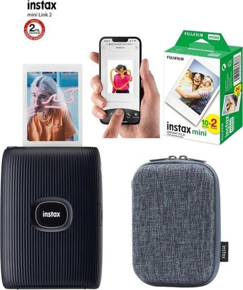 Mini Link 2 Uzay Mavi Akıllı Telefon Yazıcısı 20'li Film Ve Çantalı Seti 1