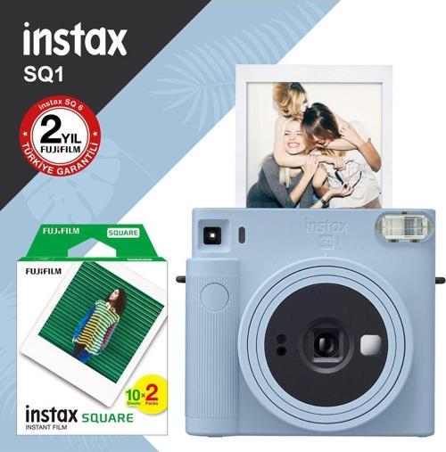 Sq1 Buz Mavi Fotoğraf Makinesi Ve 20Li Kare Film