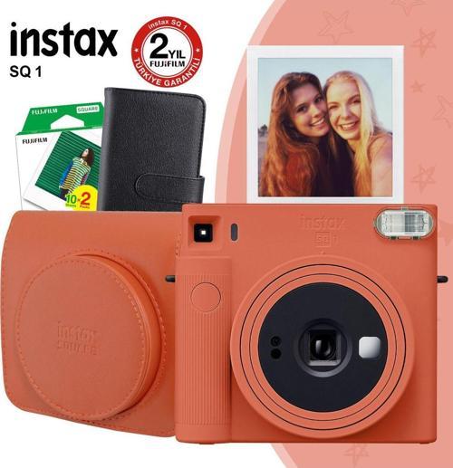 Fujifilm Instax Sq1 Terracotta Turuncu Fotoğraf Makinesi Ve Hediye Seti 1