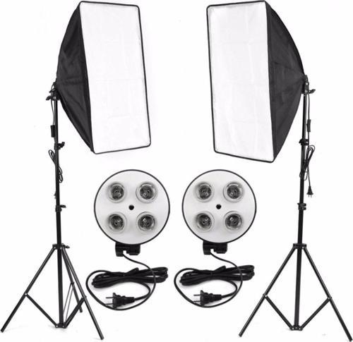 Youtube Video Ve Fotoğraf 2Li Softbox Seti Sürekli Işık Softbox Lambasız