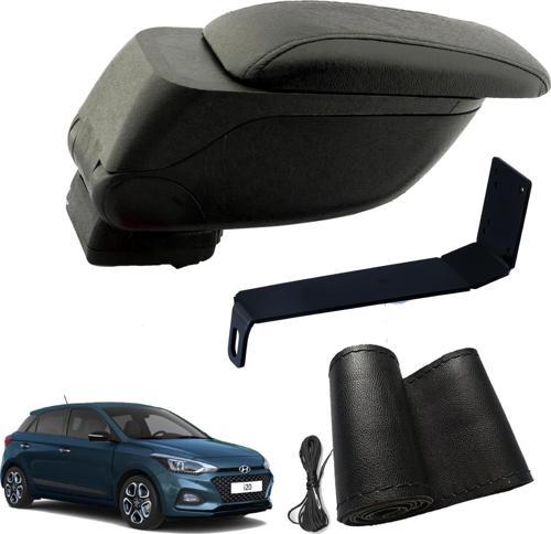 Eko Set Hyundai i20 2024 Geniş Hacimli  Delmesiz Çelik Ayaklı  Kolçak ve Direksiyon Kılıfı