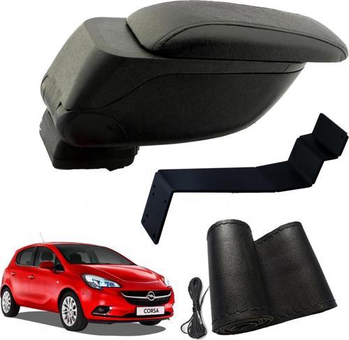 Eko Set Opel Corsa D 2018 Geniş Hacimli  Delmesiz Çelik Ayaklı  Kolçak ve Direksiyon Kılıfı