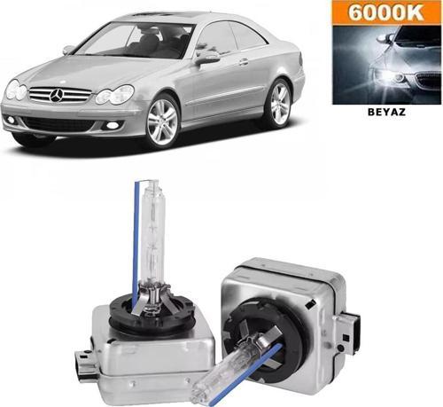 Mercedes CLK Serisi C209 2002-2009 Xenon D1S / D1R 6000K Beyaz HID Xenon Ampul 2 Adet