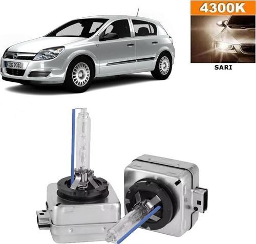 Opel Astra H Xenon D1S / D1R 4300K Sarı HID Xenon Ampul 2 Adet