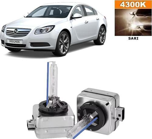 Opel Insignia Xenon 2008-2013 D1S / D1R 4300K Sarı HID Xenon Ampul 2 Adet