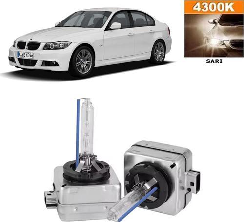 BMW 3 Serisi E90 2005-2012 Xenon D1S / D1R 4300K Sarı HID Xenon Ampul 2 Adet