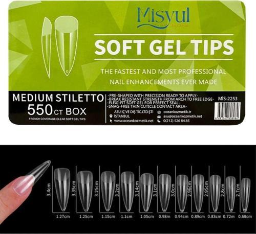 Yarım Ay Tips Protez Tırnak 500 lü 2253